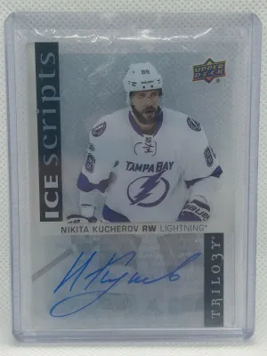 2017-18 Trilogy Hockey Kucherov Ice Scripts Autograph front