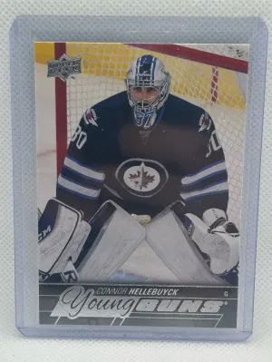 2015-16 Upper Deck Series 1 Connor Hellebuyck Young Guns front