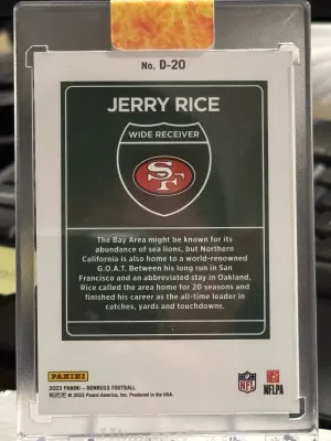 2023 Donruss Jerry Rice Downtown back