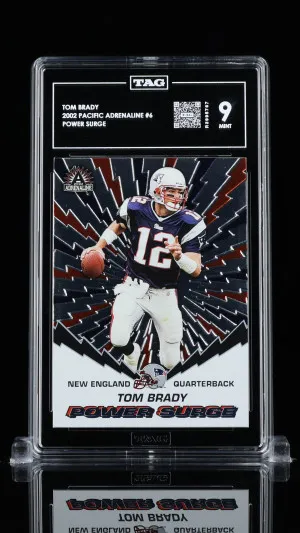 Tom Brady 2002 Pacific Adrenaline Power Surge #6 front