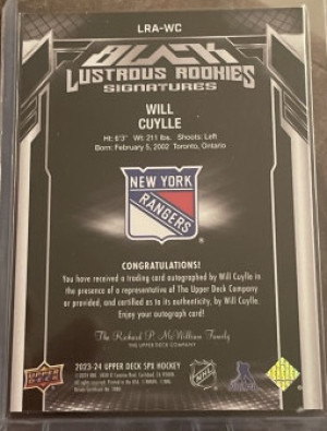 Cuylle Lustrous Rookie Auto back