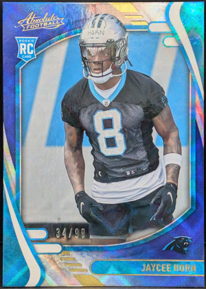 2021 Panini Absolute Blue Diamonds #147 Jaycee Horn Carolina Panthers /99 [117|147] front