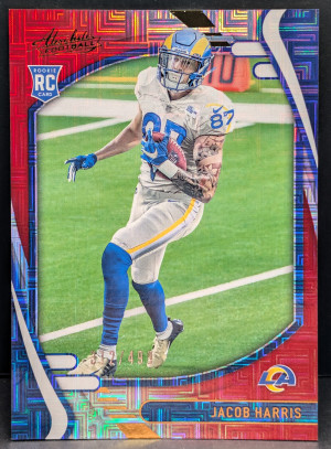 2021 Panini Absolute Red Squares #138 Jacob Harris Los Angeles Rams /499 [119|138] front