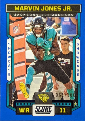2023 Score Showcase Parallel #22 Marvin Jones Jr. Jacksonville Jaguars /100 [1017|22] front