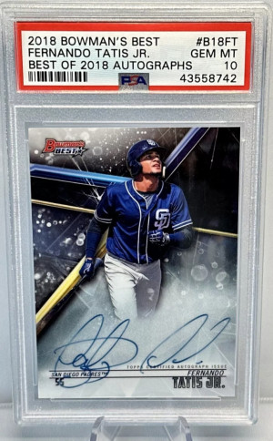 2018 Bowman's Best Best Of 2018 Autographs Fernando Tatis Jr. Best Of 2018 Autographs front