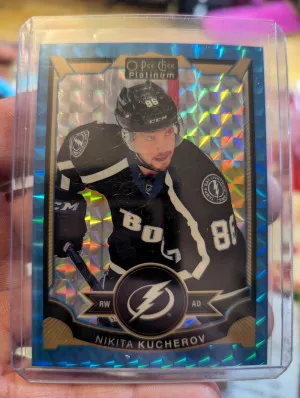 2015-16 O Pee Chee Nikita Kucherov blue cubes /75 front