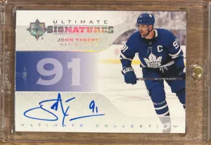 John Tavares 2019-20 Upper Deck Ultimate Collection Ultimate Signatures #US-TA Maple Leafs front