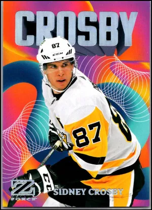 2023-24 Skybox Metal Universe #26 (of 50) Sidney Crosby Z-Force RAVE /399 front