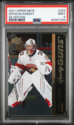 2021-2022 Upper Deck Spencer Knight Silver Foil front