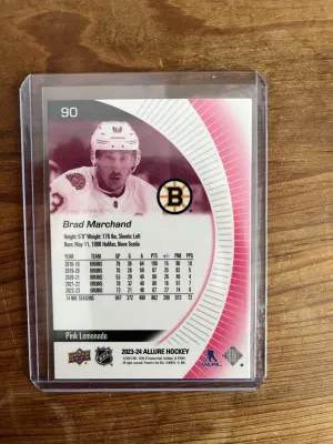 23-24 Allure Brad Marchand Pink Lemonade back