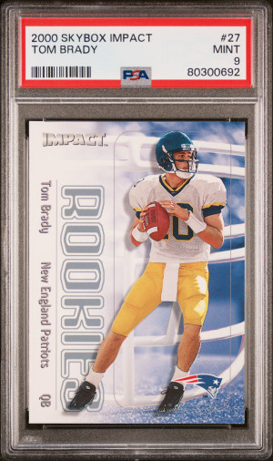 2000 Skybox Impact Tom Brady front