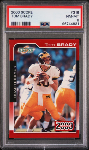 2000 Score Tom Brady front