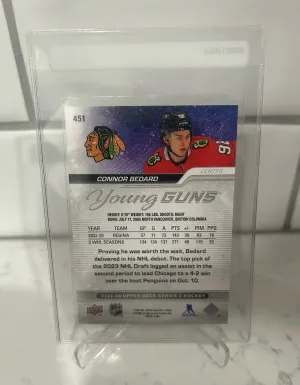 2023-24 Upper Deck Connor Bedard Silver Outburst back