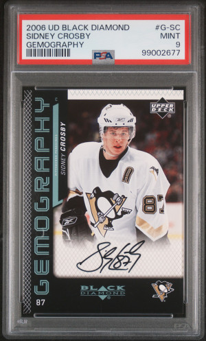 2006 Upper Deck Black Diamond Gemography Sidney Crosby Gemography front
