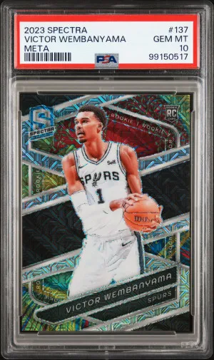 2023 Panini Spectra Victor Wembanyama Meta front