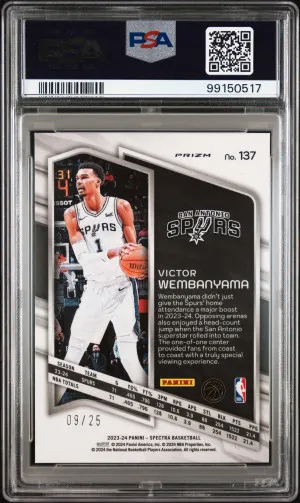 2023 Panini Spectra Victor Wembanyama Meta back