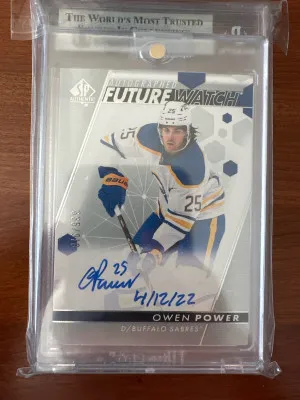 Owen Power Inscribed Future Watch Auto /999 front