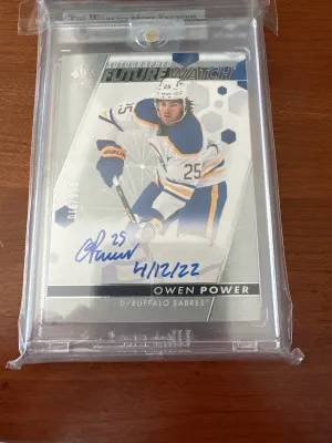Owen Power Inscribed Future Watch Auto /999 back