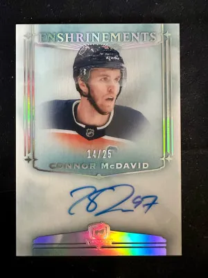 Connor Mcdavid Enshrinements Auto /25 front