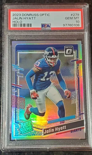 Jalin Hyatt Holo Rated Rookie PSA 10 front