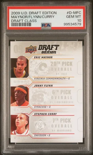 2009 Upper Deck Draft Edition Draft Class Maynor/Flynn/Curry Draft Class front