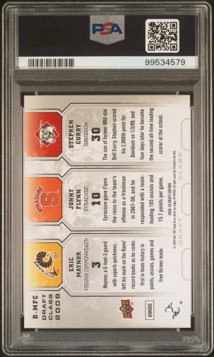 2009 Upper Deck Draft Edition Draft Class Maynor/Flynn/Curry Draft Class back