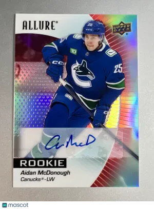 2023-24 Upper Deck Allure Aidan McDonough #125 Rookie front