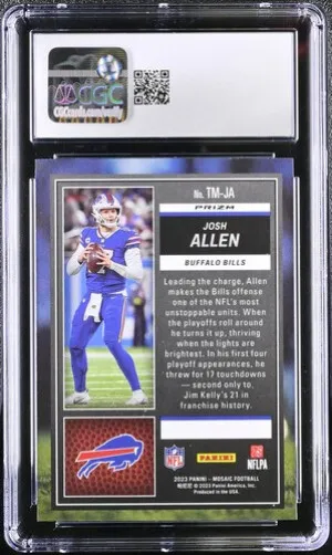 2023 Panini Mosaic Touchdown Masters Josh Allen #TM-JA back
