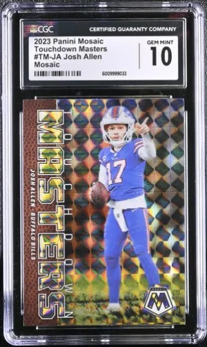 2023 Panini Mosaic Touchdown Masters Josh Allen #TM-JA front