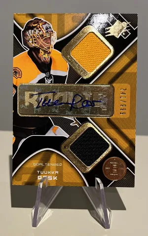 07-08 SPX - Tuukka Rask - Dual Jersey Rookie Auto /999 front