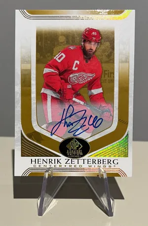 20-21 SP Signature Edition Legends - Henrik Zetterberg - Autograph front