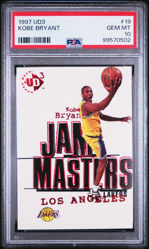 1997 Ud3 Kobe Bryant Jam Masters PSA 10 front