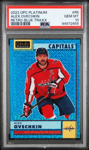 2022 O-Pee-Chee Platinum Retro Alex Ovechkin Retro-Blue Traxx front