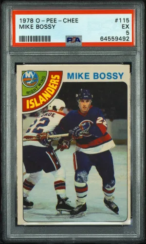 1978 O-Pee-Chee Mike Bossy RC front