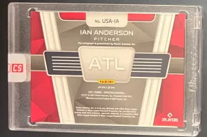 2021 Panini Spectra Ian Anderson USA Signatures *SEALED* back