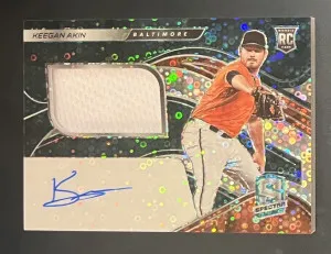 2021 Panini Spectra Keegan Akin RPA /99 front