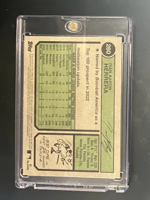 2023 Topps Heritage Ivan Herrera Blue Sparkle Rookie SP back