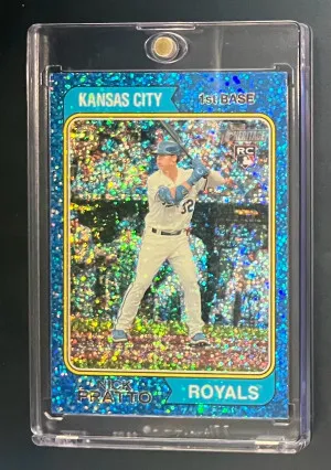 2023 Topps Heritage Nick Pratto Blue Sparkle front