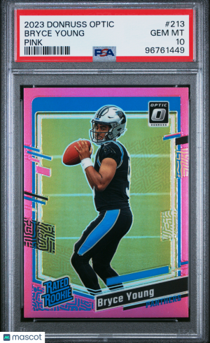 2023 Panini Donruss Optic Bryce Young #213 PSA 10 Panthers front