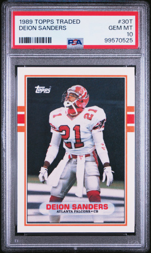 1989 Topps Traded Deion Sanders front