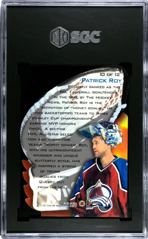 1996-97 Flair Patrick Roy #10 SGC 8 back