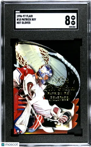 1996-97 Flair Patrick Roy #10 SGC 8 front