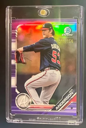 2019 Bowman Chrome Ian Anderson Purple /250 front