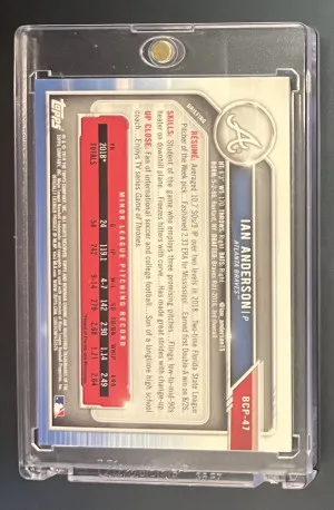 2019 Bowman Chrome Ian Anderson Purple /250 back