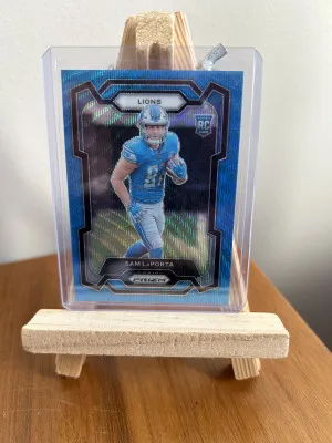 2023 Panini Prizm Sam LaPorta #332 Blue Wave 198/199 front