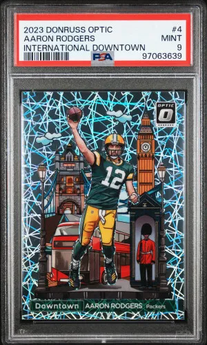 2023 Panini Donruss Optic International Downtown Aaron Rodgers front