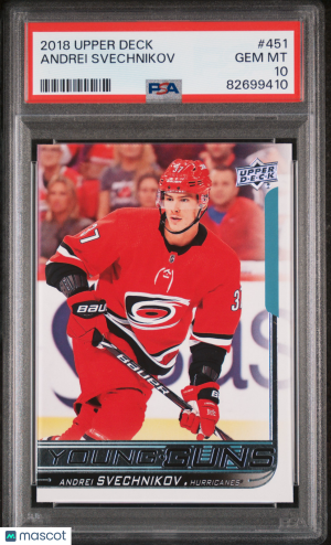 2018 Upper Deck Andrei Svechnikov #451 PSA 10 front