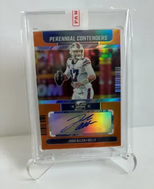 2022 Josh Allen  Panini Contenders Orange 24/25 On Card Auto front