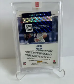 2022 Josh Allen  Panini Contenders Orange 24/25 On Card Auto back