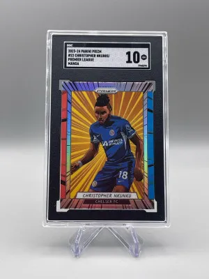 CHRISTOPHER NKUNKU 2023-24 PANINI PRIZM CHELSEA MANGA SGC 10 SSP Case Hit front
